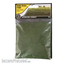 Woodland Scenics WFS617 - 4mm Static Grass Dark Green - Inhalt: 42g