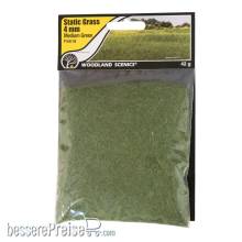 Woodland Scenics WFS618 - 4mm Static Grass Medium Green - Inhalt:42g