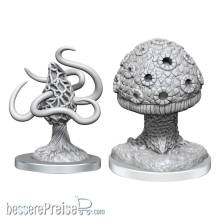 Wizkids WIZ90644 - D&D Nolzur´s Marvelous Miniatures Miniaturen unbemalt 2er-Pack Shrieker & Violet Fungus