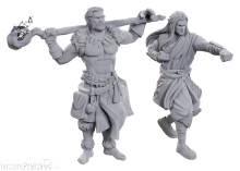 Wizkids WIZ90695 - D&D Nolzur´s Marvelous Miniatures Miniaturen unbemalt 2er-Pack Archdruid & Martial Arts Adept