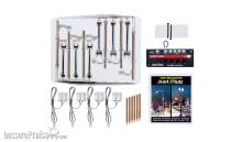 Woodland Scenics WJP5902 - H0 Doppellaternenmast und Holzmastlaterne, Set, Vorteilspack