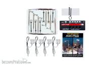 Woodland Scenics WJP5914 - N Doppellaternenmast und Holzmastlaterne, Set, Vorteilspack