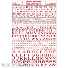 Woodland Scenics WMG704 - Buchstaben,rot