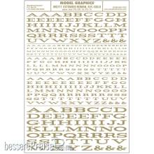 Woodland Scenics WMG717 - Buchstaben, ausgedehnt, gold