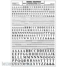 Woodland Scenics WMG718 - Buchstaben, eng, schwarz