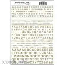Woodland Scenics WMG722 - gotische Buchstaben, gold
