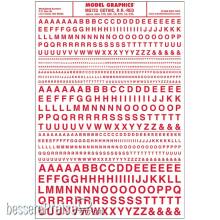 Woodland Scenics WMG723 - gotische Buchstaben, rot