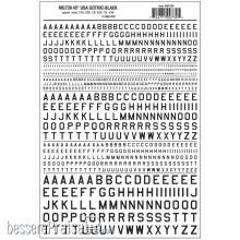 Woodland Scenics WMG739 - Buchstaben, amerikanischer Typ, schwarz