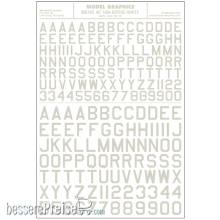 Woodland Scenics WMG745 - Buchstaben u. Zahlen amerikanischer Typ, weiß