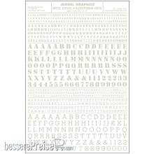 Woodland Scenics WMG752 - Buchstaben, Schablonen u. Blockschrift, weiß