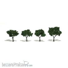 Woodland Scenics WTR1504 - Laubbäume mittelgrün 5 - 7 cm (4 St.)