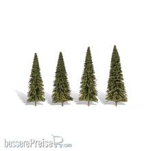 Woodland Scenics WTR3568 - 3 1/2 -5 1/2 Forever Grn 4/Pk