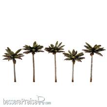 Woodland Scenics WTR3597 - 3-3 3/4 Sm Palm Trees 5/Pk