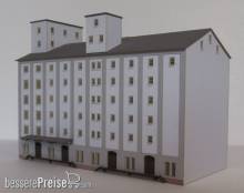 Modellbau Laffont Z1701 - Großes Hafenspeicher-Gebäude verputzt