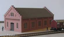 Modellbau Laffont Z311 - Maschinenhalle dunkelorange