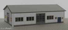Modellbau Laffont Z3301 - Gewerbehalle mit Rolltoren