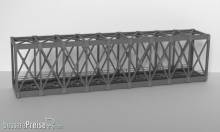 Modellbau Laffont Z4511 - Fachwerk-Kastenbrücke 1-gleisig graphitgrau