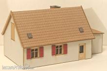 Modellbau Laffont Z8701 - Einfamilienhaus mit Anbau, Putzfassade