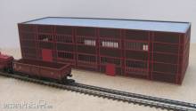 Modellbau Laffont Z901 - Kohlenzechen-Gebäude Zeche Zollverein, Stahlfachwerk rot