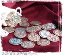 Zauberfeder Verlag ZFV450183 - Larp-Münzset Steampunk