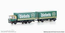 Minis LC4606 - MAN F90, 3-achs Koffer-Hängerzug Diebels