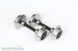 Modelbouw Boerman 0005-0101-9011 - 2 stk Kugellager Achse 20mm Schwarz (45mm Spurweite)
