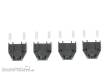 Modelbouw Boerman 0006-0001-9015 - 4 stk Achshalter mit Federn