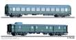 Tillig 01095 - Reisezugwagenset ´D 118 Leipzig-Köln´ der DR, bestehend aus einem Liegewagen 2. Klasse, Typ B und einem Gepäckwagen Pw4i-32, Teil 4, Ep. III