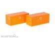 Herpa 053600-004 - 2x Baucontainer, kommunalorange