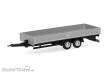 Herpa 076920-002 - Tieflade-Tandemanhänger 2-achs, silber