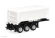 Herpa 077101 - Abraumcontainerauflieger 3achs, weiß