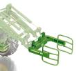 Wiking 077381 - Frontlader Werkzeuge Set A John Deere grün