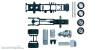Herpa 083652 - Mercedes-Benz Actros 2011 Zugmaschinen-Fahrgestell Inhalt: 2 Stück