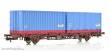 NMJ 1000234 - NMJ Topline 611.103Green Cargo Lgjns 42 74 443 0 494-8 mit 2 GreenCargo containere, H0