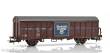 NMJ 1000362 - NMJ Topline 506.304 Gbs 150 0 214-4 mit Adresseavisen Werbung, Güterwagen der NSB, H0
