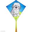 HQ 100048 - Eddy Shaggy Dog - Kinderdrachen, ab 5 Jahren, 68x68cm, inkl. 17kp Polyester Schnüre, 40m