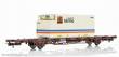 NMJ 1000498 - NMJ Topline 507.103 Lgns 42 76 443 2142-9 Containertragwagen der CargoNet mit 1 stück 25 fuss Linjegods Thermo Container, H0