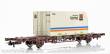 NMJ 1000498 - NMJ Topline 507.103 Lgns 42 76 443 2142-9 Containertragwagen der CargoNet mit 1 stück 25 fuss Linjegods Thermo Container, H0