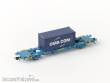 PT Trains 100100 - RENFE Lgnss 22 71 443 3 840-6 + CMA CGM 20’ DV ECMU207506 9
