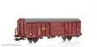 NMJ 1007395 - NMJ Topline 506.202 Gbs 150 0 066-8 mit Glava Werbung, Güterwagen der NSB, H0