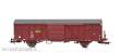NMJ 1007395 - NMJ Topline 506.202 Gbs 150 0 066-8 mit Glava Werbung, Güterwagen der NSB, H0