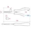 TSUNODA MNS-TM06 - Thin Needle-nose Pliers 150mm (Modellbauzange)