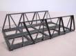 Hack Brücken 10110 - Vorflutbrücke 18 cm 2-gleisig, grau - Typ V18-2