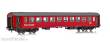 NMJ 1013806 - NMJ Topline 106.306 Salonwagen CB3 21237 ´Barnetoget´ der NSB , rot, H0