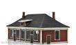 NMJ 1013816 - NMJ Skyline 15108 Modell der Station Strømmen, 70er Jahre, Fertigmodell, H0