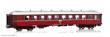 NMJ 1015833 - NMJ Topline NSB B4 25954, Personenwagen, Rotbraun, H0
