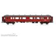 NMJ 1015837 - NMJ Topline 131.301 NSB Personvogn B3-2 Type 3 25516, Rot/Schwarz, H0