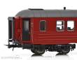 NMJ 1015837 - NMJ Topline 131.301 NSB Personvogn B3-2 Type 3 25516, Rot/Schwarz, H0