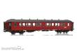 NMJ 1015839 - NMJ Topline 131.304 NSB Personvogn B3-2 Type 3 25522, rot/Schwarrz ´Nydesign´, H0