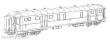 NMJ 1015843 - NMJ Topline NSB DF37 21307, Gepäck und Schafnerwagen, rot/Schwarz